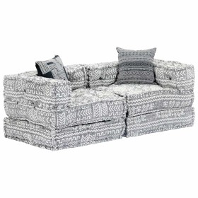 Puf modular de 2 plazas tela gris claro von , Kissen für Stühle und Sofas - Ref: Foro24-249402, Preis: 403,17 €, Rabatt: %