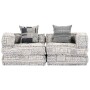 Puf modular de 2 plazas tela gris claro von , Kissen für Stühle und Sofas - Ref: Foro24-249402, Preis: 403,17 €, Rabatt: %