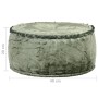 Puf redondo de terciopelo verde 40x20 cm de , Otomanas - Ref: Foro24-287567, Precio: 35,54 €, Descuento: %