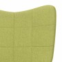 Silla mecedora con reposapiés tela verde by , Rocking chairs - Ref: Foro24-328023, Price: 156,65 €, Discount: %