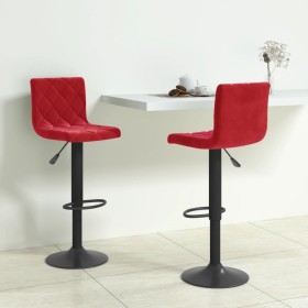 Taburetes de cocina 2 unidades terciopelo rojo tinto von , Küchenhocker - Ref: Foro24-333737, Preis: 129,77 €, Rabatt: %