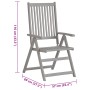Sillas reclinables jardín y cojines 2 uds madera maciza acacia von , Gartenstühle - Ref: Foro24-3064704, Preis: 172,58 €, Rab...