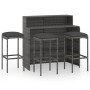 Juego muebles de bar para jardín 4 piezas y cojines gris von , Gartensets - Ref: Foro24-3064877, Preis: 351,99 €, Rabatt: %