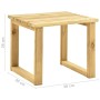 Tumbona de jardín con mesa y cojín de madera de pino impregnada by , Loungers - Ref: Foro24-3065957, Price: 185,40 €, Discoun...