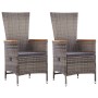 Juego de comedor para jardín 3 piezas gris von , Gartensets - Ref: Foro24-3068706, Preis: 375,87 €, Rabatt: %