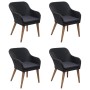Juego de comedor para jardín 5 piezas negro by , Garden sets - Ref: Foro24-3068773, Price: 568,25 €, Discount: %
