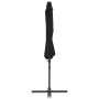 Sombrilla voladiza con poste de acero negro 300 cm de vidaXL, Sombrillas - Ref: Foro24-46998, Precio: 95,82 €, Descuento: %