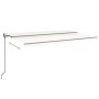 Toldo automático con LED sensor de viento crema 500x350 cm von , Markisen - Ref: Foro24-3069232, Preis: 747,54 €, Rabatt: %