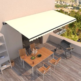 Toldo retráctil automático crema 600x350 cm de , Toldos - Ref: Foro24-3069247, Precio: 766,10 €, Descuento: %
