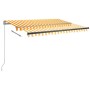 Toldo de pie automático amarillo y blanco 350x250 cm by , Awnings - Ref: Foro24-3069728, Price: 494,21 €, Discount: %
