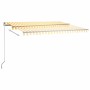 Toldo de pie automático amarillo y blanco 450x300 cm von , Markisen - Ref: Foro24-3069768, Preis: 574,06 €, Rabatt: %