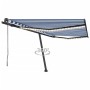 Toldo automático LED sensor de viento azul y blanco 400x350 cm von , Markisen - Ref: Foro24-3069831, Preis: 897,59 €, Rabatt: %