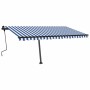 Toldo manual retráctil con LED azul y blanco 450x300 cm von , Markisen - Ref: Foro24-3069761, Preis: 540,33 €, Rabatt: %