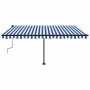 Toldo manual retráctil con LED azul y blanco 450x300 cm von , Markisen - Ref: Foro24-3069761, Preis: 540,33 €, Rabatt: %