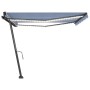 Toldo manual retráctil con LED azul y blanco 450x300 cm von , Markisen - Ref: Foro24-3069761, Preis: 540,33 €, Rabatt: %
