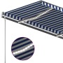 Toldo manual retráctil con LED azul y blanco 450x300 cm von , Markisen - Ref: Foro24-3069761, Preis: 540,33 €, Rabatt: %