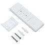 Toldo automático LED sensor de viento azul y blanco 500x350 cm by , Awnings - Ref: Foro24-3069871, Price: 850,44 €, Discount: %
