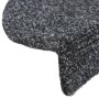 Alfombrillas de escaleras autoadhesivas gris 5 uds 65x21x4 cm de vidaXL, Alfombrillas para escalones - Ref: Foro24-149700, Pr...