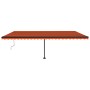 Toldo de pie automático naranja y marrón 600x350 cm by , Awnings - Ref: Foro24-3069890, Price: 872,02 €, Discount: %
