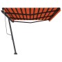 Toldo de pie automático naranja y marrón 600x350 cm by , Awnings - Ref: Foro24-3069890, Price: 872,02 €, Discount: %