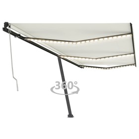 Toldo automático con LED sensor de viento crema 600x350 cm von , Markisen - Ref: Foro24-3069892, Preis: 1,00 €, Rabatt: %
