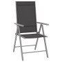 Juego de comedor de jardín 10 piezas negro y plateado by , Garden sets - Ref: Foro24-3070646, Price: 594,45 €, Discount: %