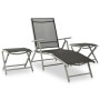 Juego de comedor de jardín 10 piezas negro y plateado by , Garden sets - Ref: Foro24-3070646, Price: 594,45 €, Discount: %