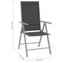 Juego de comedor de jardín 10 piezas negro y plateado by , Garden sets - Ref: Foro24-3070646, Price: 594,45 €, Discount: %