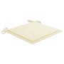 Sillas de jardín 4 uds madera maciza de teca con cojines crema von , Gartenstühle - Ref: Foro24-3073006, Preis: 588,05 €, Rab...