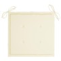 Sillas de jardín 6 uds madera maciza de teca cojines crema von , Gartenstühle - Ref: Foro24-3073033, Preis: 878,42 €, Rabatt: %