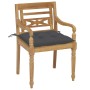 Sillas Batavia 6 unidades madera maciza de teca con cojines de , Sillas de jardín - Ref: Foro24-3073337, Precio: 759,46 €, De...