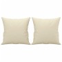 Sofá de 2 plazas con cojines cuero sintético color crema 120 cm by , Sofas - Ref: Foro24-3200926, Price: 238,72 €, Discount: %