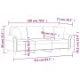 Sofá de 3 plazas con cojines terciopelo rosa 180 cm von , Sofas - Ref: Foro24-3200958, Preis: 335,71 €, Rabatt: %