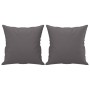 Sofá de 2 plazas con cojines cuero sintético gris 120 cm by , Sofas - Ref: Foro24-3200985, Price: 246,08 €, Discount: %
