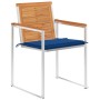 Sillas de jardín y cojines 4 unidades madera maciza de acacia by , Garden chairs - Ref: Foro24-3078480, Price: 456,70 €, Disc...