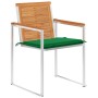 Sillas de jardín y cojines 4 unidades madera maciza de acacia by , Garden chairs - Ref: Foro24-3078475, Price: 459,74 €, Disc...