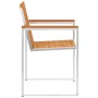 Sillas de jardín y cojines 4 unidades madera maciza de acacia by , Garden chairs - Ref: Foro24-3078475, Price: 459,74 €, Disc...