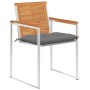 Sillas de jardín y cojines 6 unidades madera maciza de acacia by , Garden chairs - Ref: Foro24-3078513, Price: 698,69 €, Disc...