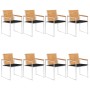 Sillas de jardín y cojines 8 unidades madera maciza de acacia by , Garden chairs - Ref: Foro24-3078615, Price: 1,00 €, Discou...