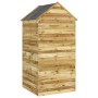 Cobertizo de herramientas con puerta madera pino 107x107x220 cm de , Cobertizos - Ref: Foro24-318193, Precio: 417,75 €, Descu...