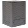 Compostador de jardín marrón plástico ratán 60x60x83 cm 300 L de , Compostadores - Ref: Foro24-45681, Precio: 74,21 €, Descue...