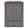 Compostador de jardín marrón plástico ratán 60x60x83 cm 300 L de , Compostadores - Ref: Foro24-45681, Precio: 74,21 €, Descue...