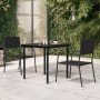Mesa de comedor de jardín acero y vidrio negra 80x80x74 cm von , Gartentische - Ref: Foro24-318746, Preis: 100,32 €, Rabatt: %