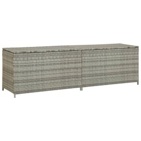 Caja de almacenaje de jardín ratán sintético gris 200x50x60 cm von , Aufbewahrungsboxen für den Außenbereich - Ref: Foro24-46...