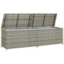 Caja de almacenaje de jardín ratán sintético gris 200x50x60 cm von , Aufbewahrungsboxen für den Außenbereich - Ref: Foro24-46...