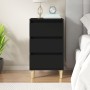 Mesita de noche madera contrachapada negro 40x35x70 cm by , Nightstands - Ref: Foro24-819661, Price: 56,59 €, Discount: %