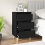 Mesita de noche madera contrachapada negro 40x35x70 cm by , Nightstands - Ref: Foro24-819661, Price: 56,59 €, Discount: %