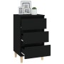 Mesita de noche madera contrachapada negro 40x35x70 cm by , Nightstands - Ref: Foro24-819661, Price: 56,59 €, Discount: %