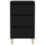 Mesita de noche madera contrachapada negro 40x35x70 cm by , Nightstands - Ref: Foro24-819661, Price: 56,59 €, Discount: %