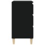 Mesita de noche madera contrachapada negro 40x35x70 cm by , Nightstands - Ref: Foro24-819661, Price: 56,59 €, Discount: %